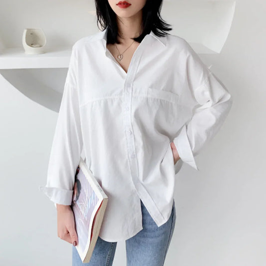 Womens Relaxed Fit Longline Shirt Default Title