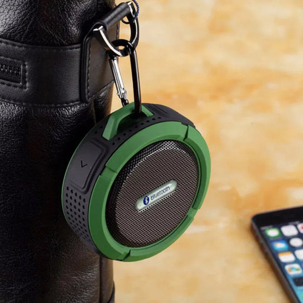 Mini Portable Waterproof Bluetooth Speaker with Suction Cup White