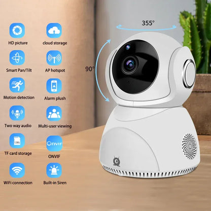 HD 1080P Camera 360° Panoramic PTZ Wireless Wifi Camera Camera