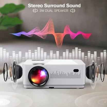 LCD Video Projector with Carrying Case HD Projector Mini Projector Default Title