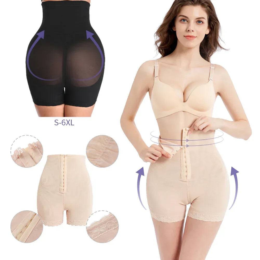 Women's shapewear tummy control gridles 4XL / Beige