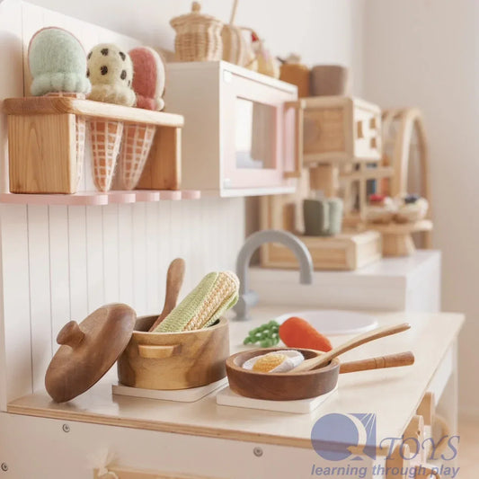 QToys Australia (USA) MAHOGANY PAN & POT SET Default Title