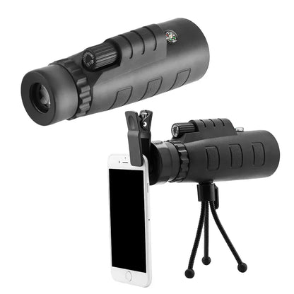 10X HD Optical Monocular Telescope with Phone Clip Default Title