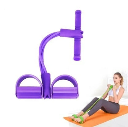 Portable Fitness Resistance Band with Pedal Default Title
