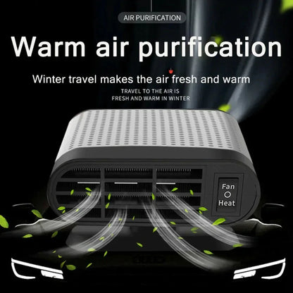 Powerful Car Heater and Fan Defroster 500W Gray