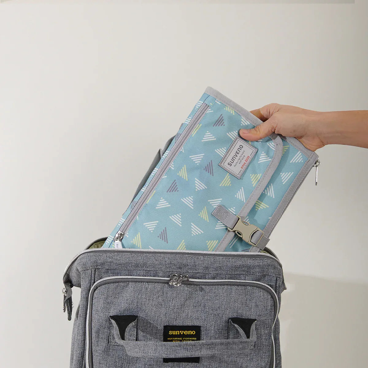 Folding Travel Changing Pad Blue