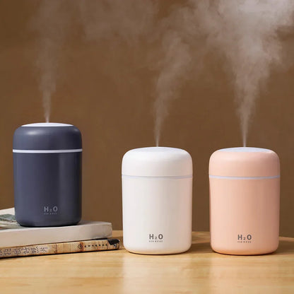 Portable Air Humidifier Aroma Essential Oil Diffuser for Car Home White