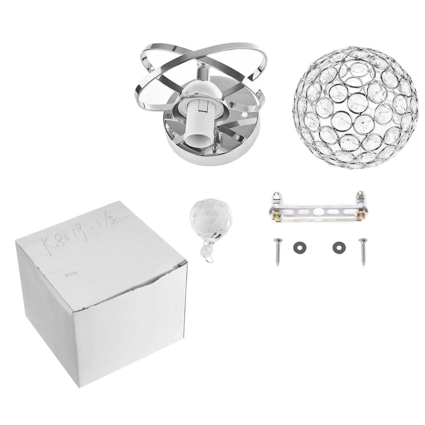 Modern Style Wall Lamp Crystal Pendant Light Stock Default Title