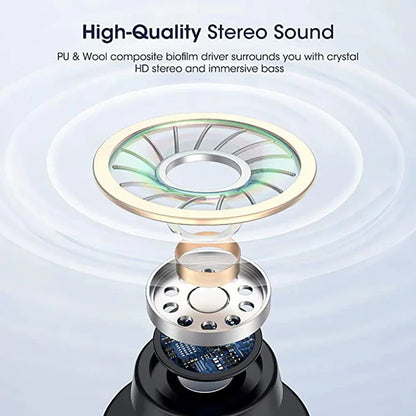 LED Display Wireless Earbuds TWS 5.0 Bluetooth Earphone Black