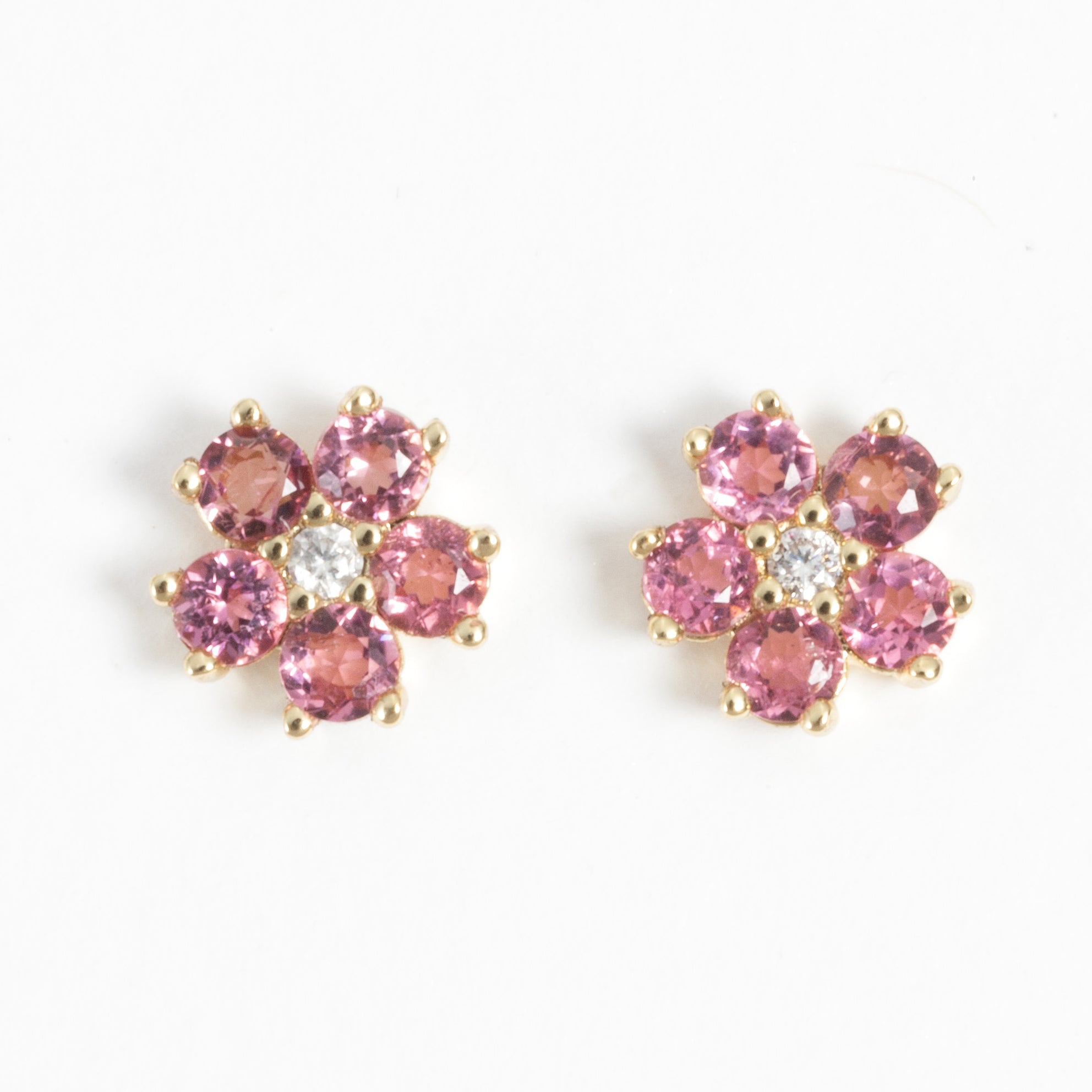 Blossom Earrings- Pink Tourmaline