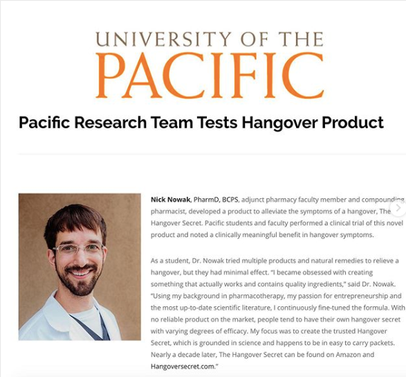 Hangover Secret | Pharmacist Developed - 10 Pack - With Electrolytes