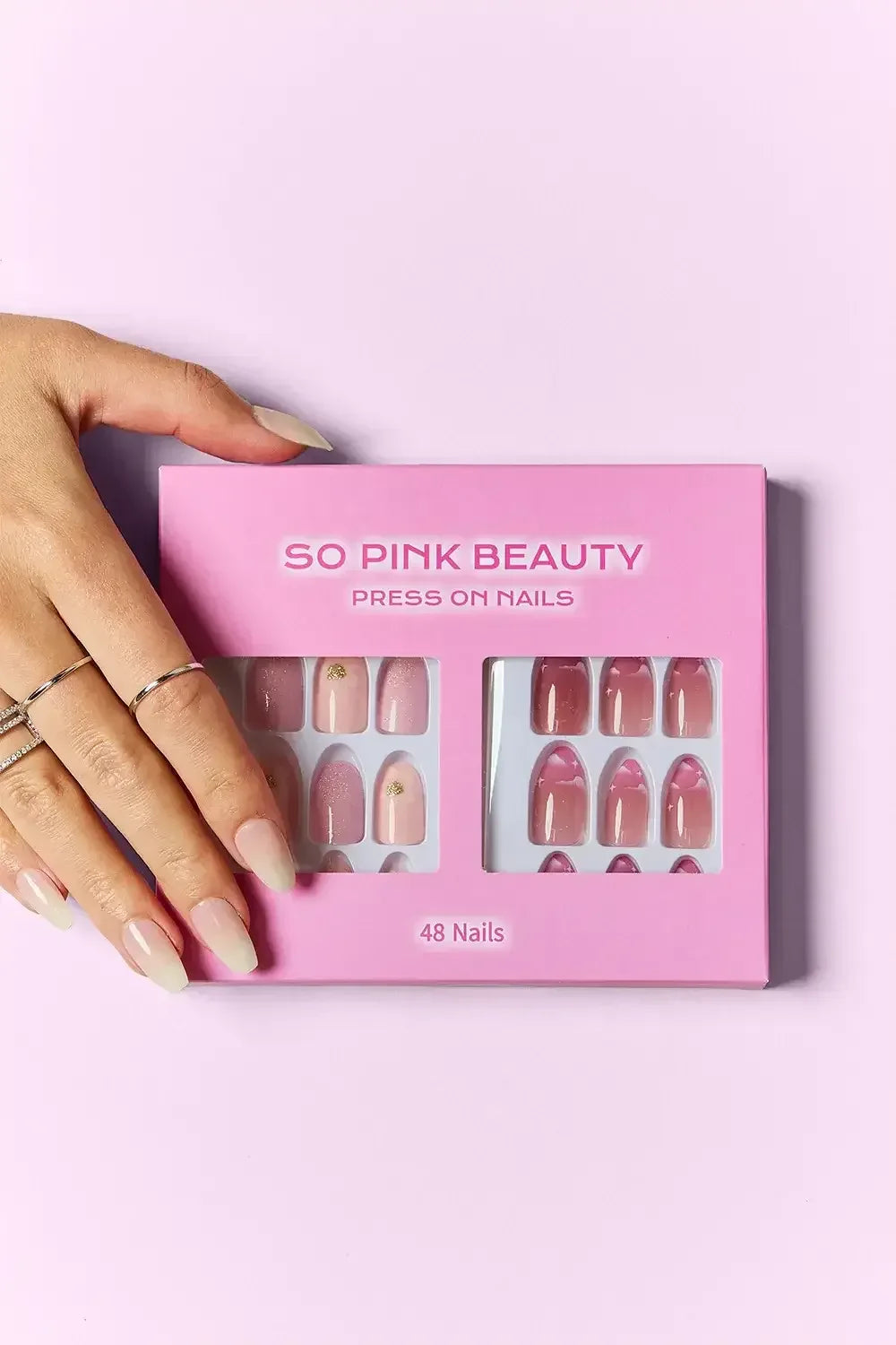 SO PINK BEAUTY Press On Nails Naturistic / One Size