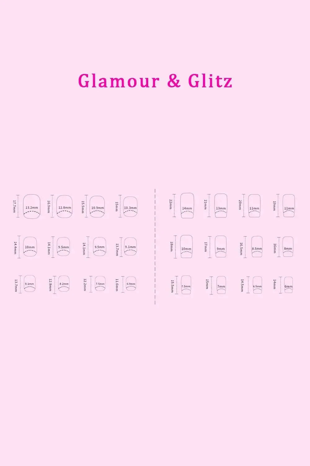 SO PINK BEAUTY Press On Nails 2 Packs Polished Petals / One Size