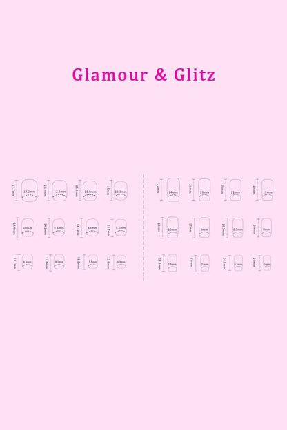 SO PINK BEAUTY Press On Nails 2 Packs Polished Petals / One Size