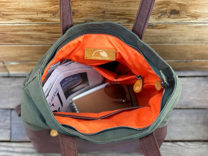 Greenpoint Convertible Backpack Purse Brown Tweed/Maple