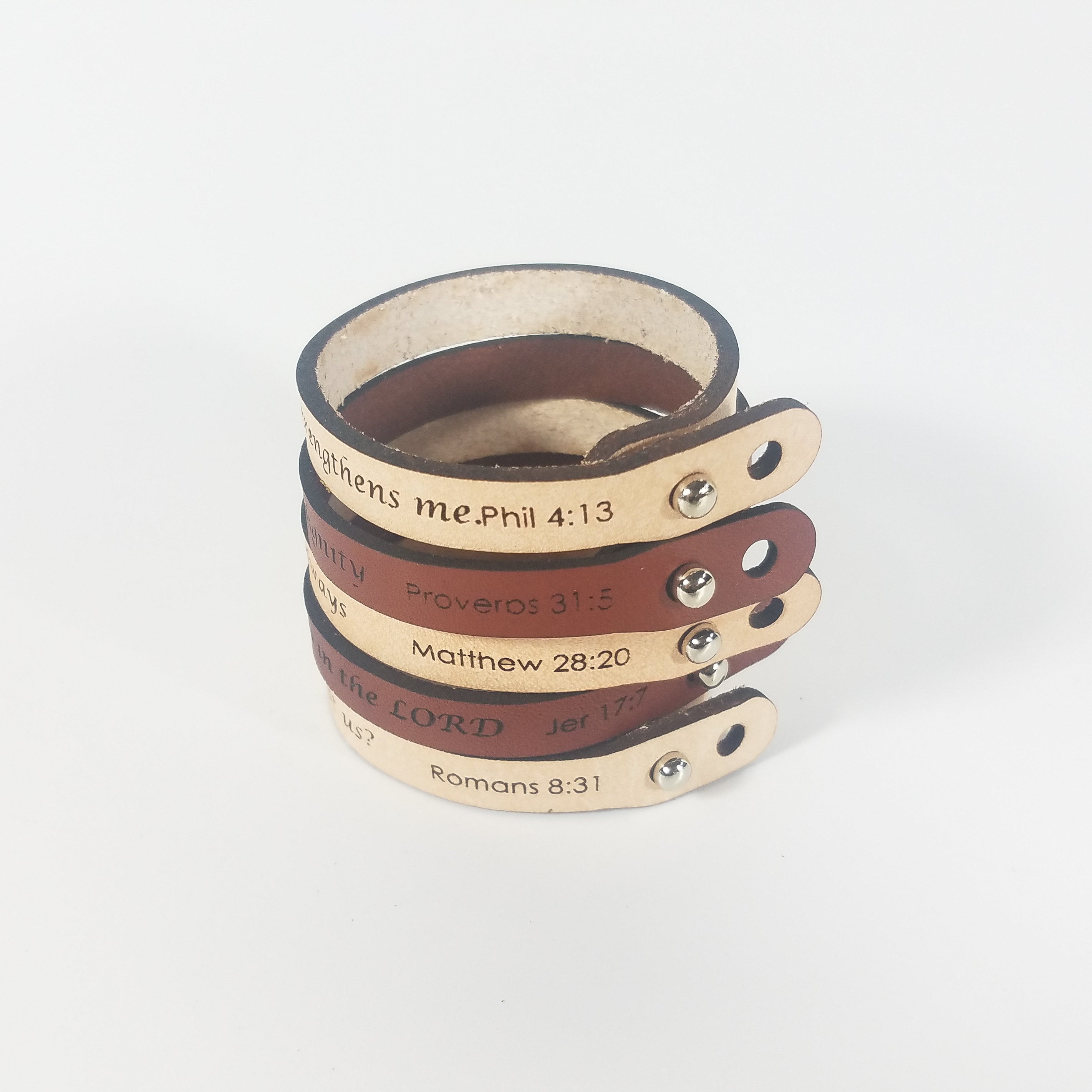 Spiritual Quote Bracelets - I can do all things through him who strengthens me