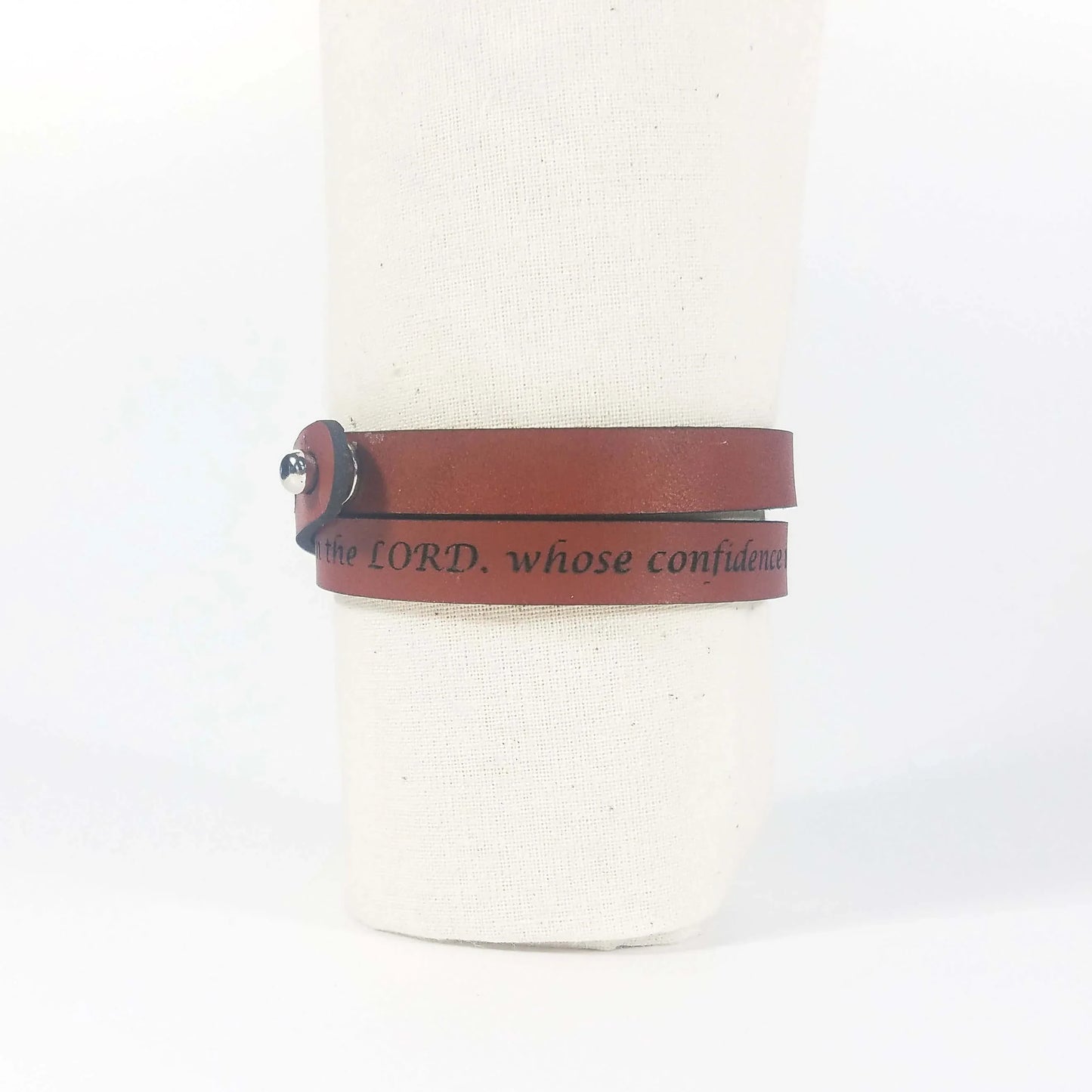 Spiritual Wrap Bracelets - But blessed is the one whose trust is in the LORD Natural L
