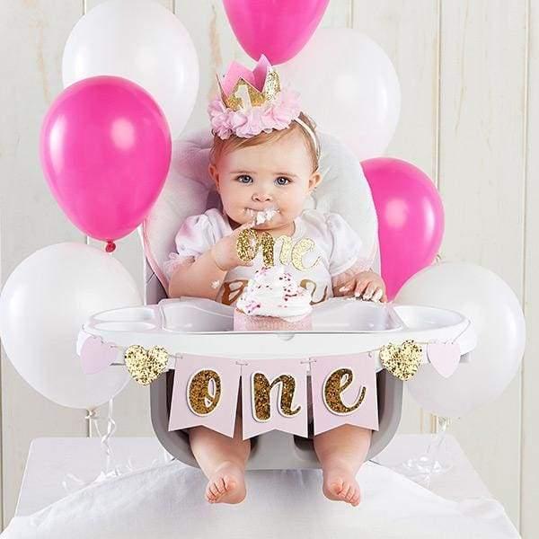 Gold Glitter 1st Birthday Décor Kit Default Title