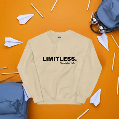 LIMITLESS Unisex Sweatshirt White / 3XL