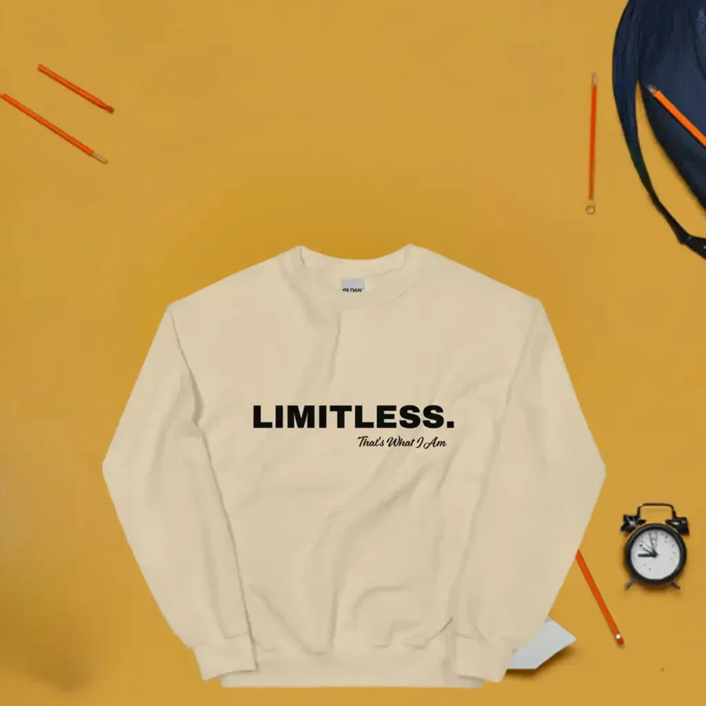 LIMITLESS Unisex Sweatshirt White / 3XL