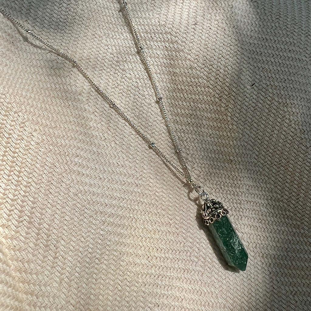 Aventurine Crystal Necklace Default Title