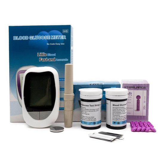 Blood Glucose Meter Glucometer Kit Home Diabetes Tester Default Title