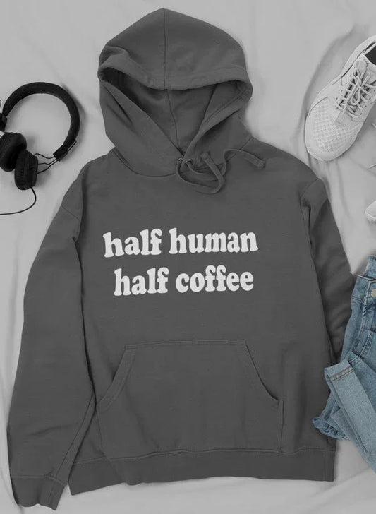 Half Human Half Coffee Hoodie XXX-Large / Dark Heather