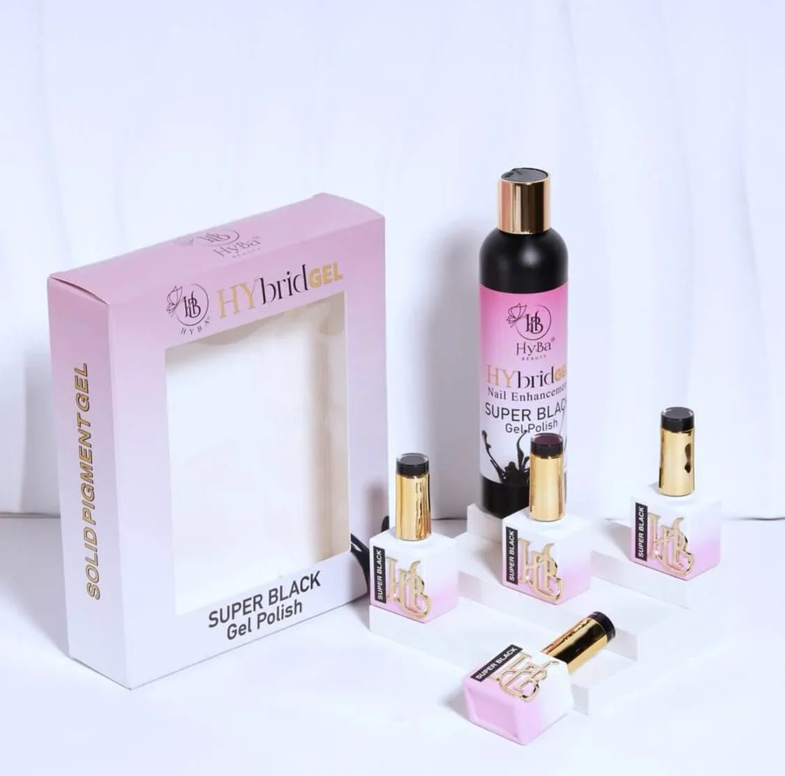 HYBRID SUPER BLACK Gel Polish - REFILL KIT Default Title
