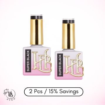 HYBRID SUPER BLACK Gel Polish - REFILL KIT