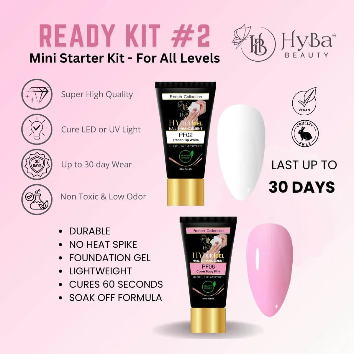 HYGEL HYBRID GEL NAIL SYSTEM - READY Kit #2 Default Title