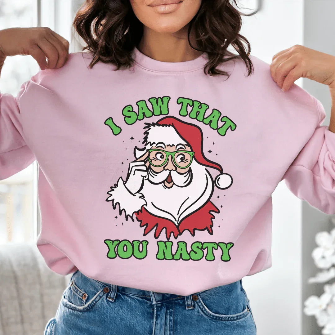 I Saw That You Nasty Light Pink / 3XL