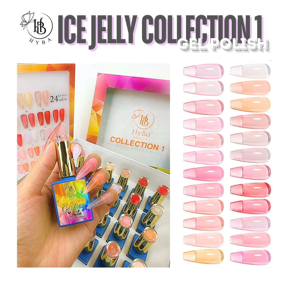 ICE JELLY Gel Collection 1 - Pink Shades Box Set