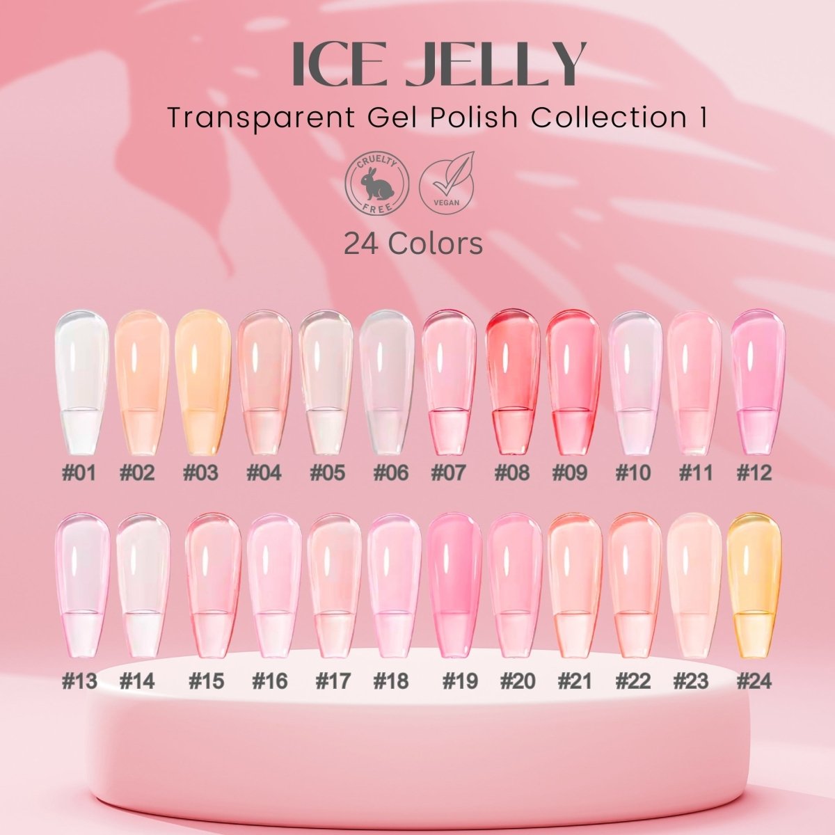 ICE JELLY Gel Collection 1 - Pink Shades Box Set