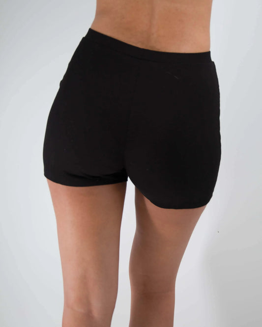 Jesse Ribbed Bike Shorts XL / Black