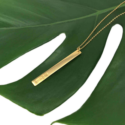 Layered Bar Bullet Necklace Default Title