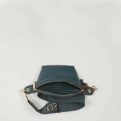 Chest Sling Bag Shoulder Sling Bag Small Blue Leather Crossbody Default Title