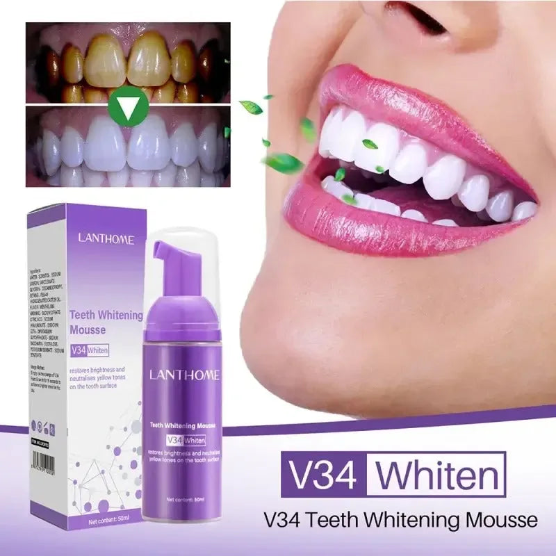 V34 Teeth Cleaning Whitening Toothpaste Jaysuing50ml
