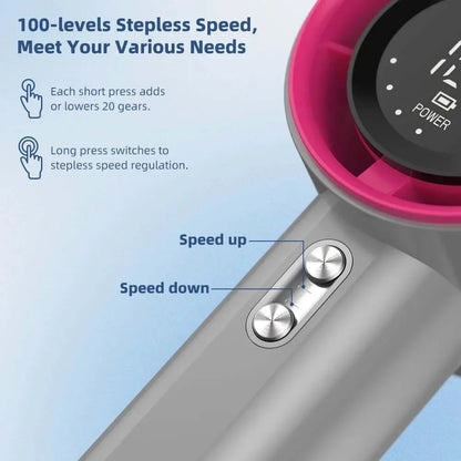 High-speed Portable Mini Handheld Turbo Fan T13-199 gear/3000 mA [pink]] / 61*43*158mm