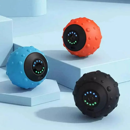 Yoga Ball with Electric Massage Function Blue