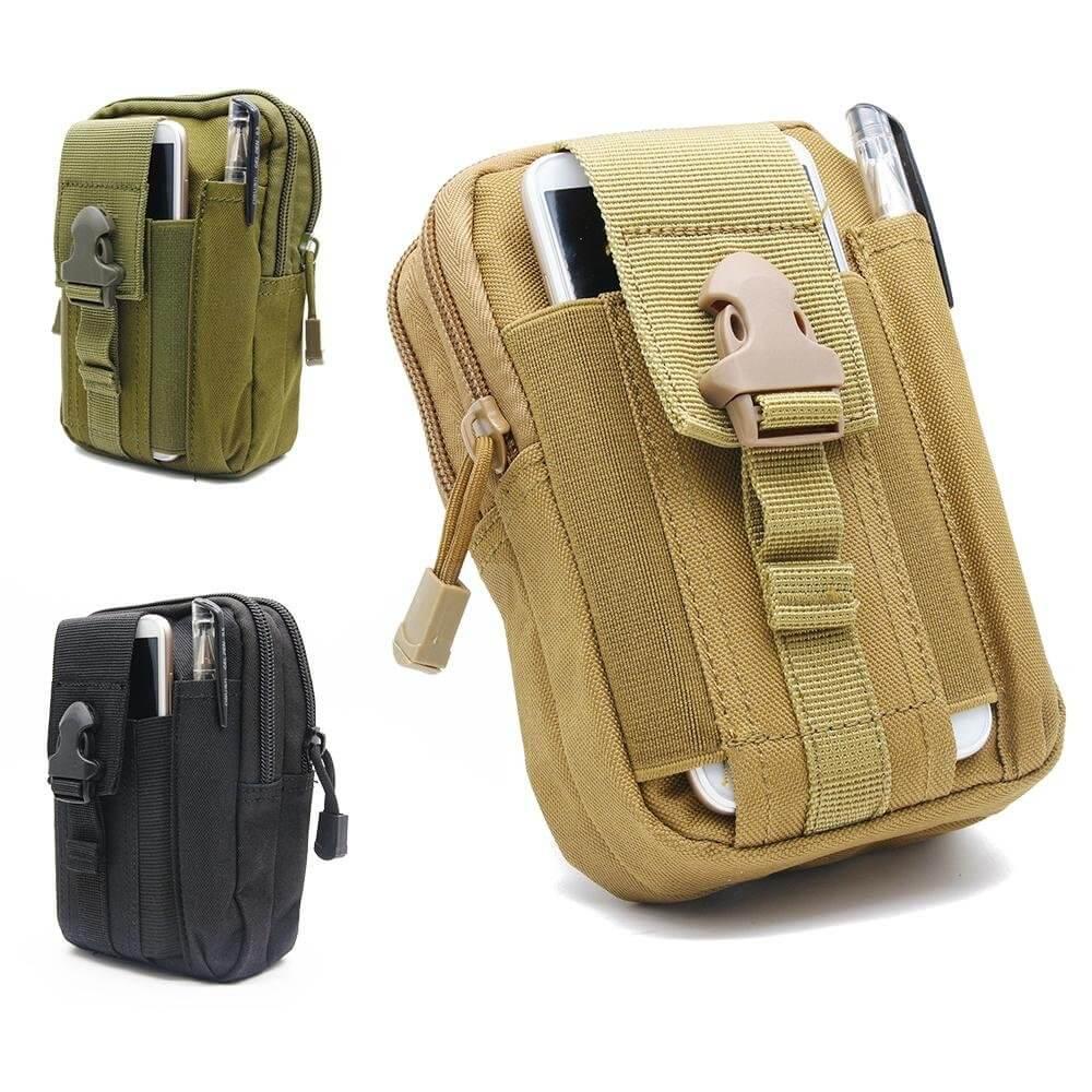 Waterproof Tactical Pouch Belt Waist Pack Khaki