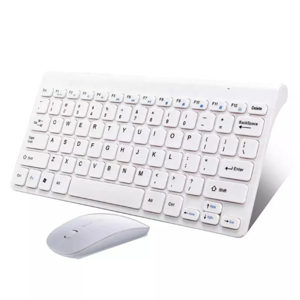 2.4 GHz Wireless Mini Keyboard And Optical Mouse Set Gold