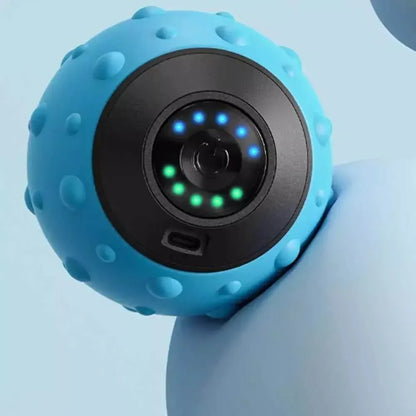 Yoga Ball with Electric Massage Function Blue