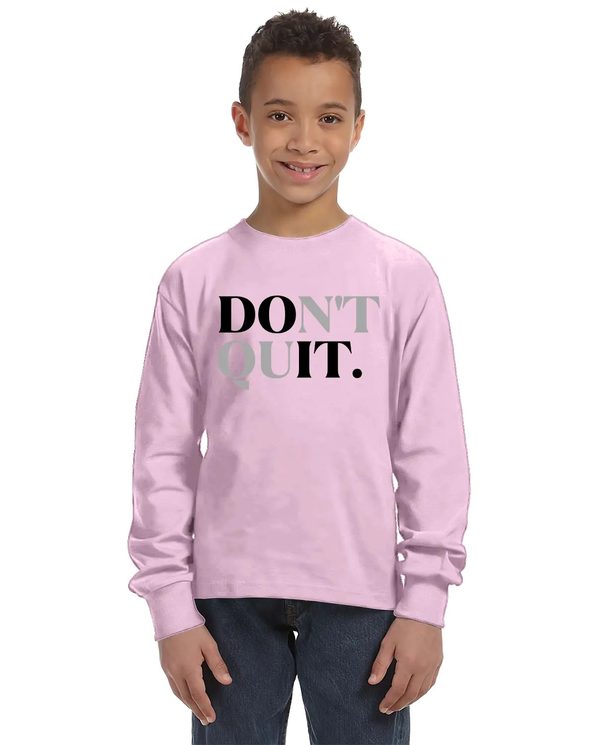 Don't Quit Unisex Youth Long Sleeve Shirt