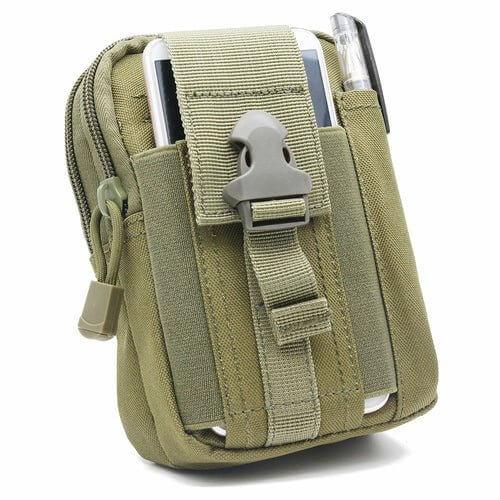 Waterproof Tactical Pouch Belt Waist Pack Khaki
