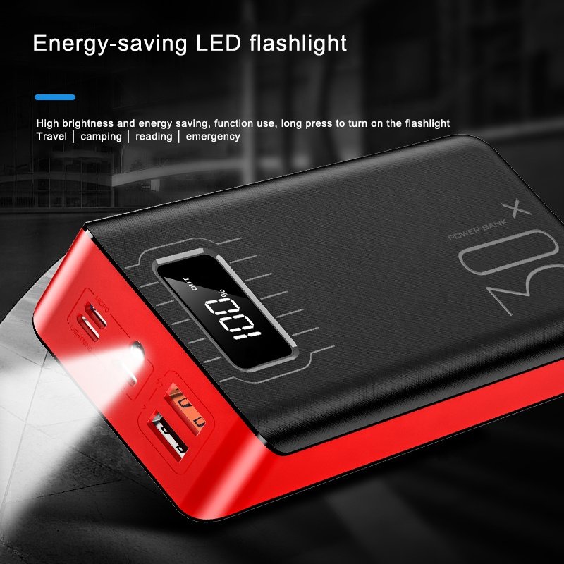 LED Power Bank 20,000mAh