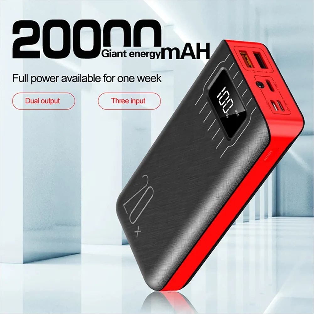 LED Power Bank 20,000mAh