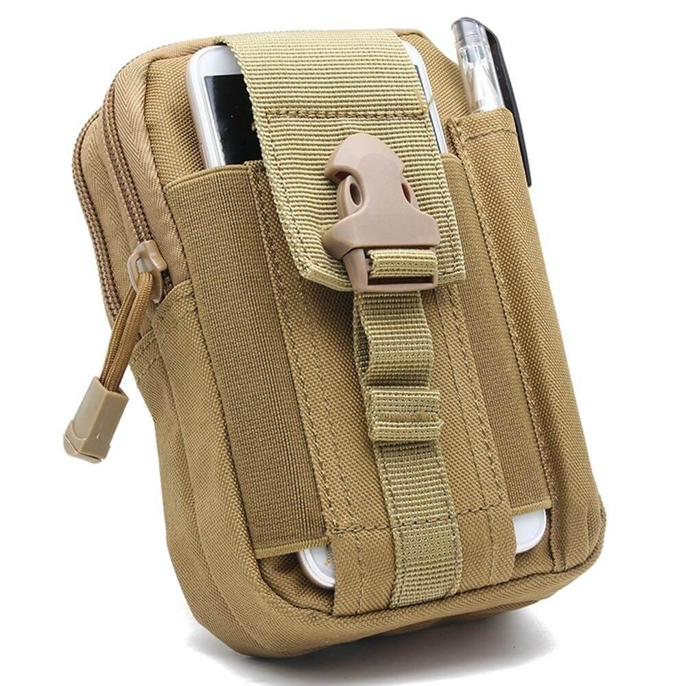 Waterproof Tactical Pouch Belt Waist Pack Khaki