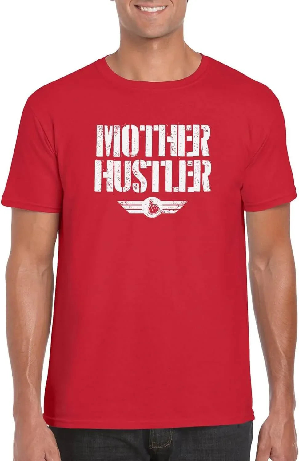 THE CEO Mother Hustler Men’s T-Shirt Red / X-Large