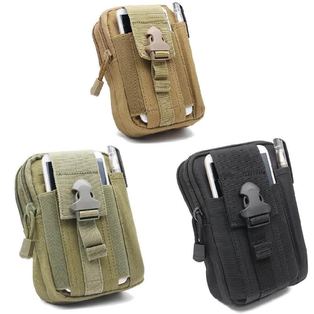 Waterproof Tactical Pouch Belt Waist Pack Khaki