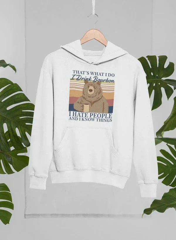 Bourbon Bear Hoodie XXX-Large / White